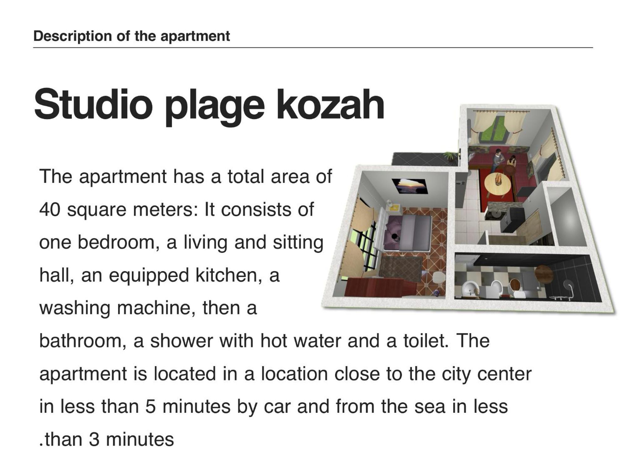 Studio Plage Kozah Tanger Zewnętrze zdjęcie